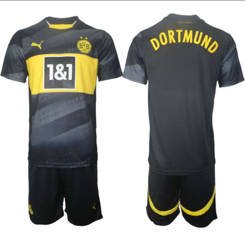 Men 2024-2025 Club Borussia Dortmund away black Blank Soccer Jersey->indianapolis colts->NFL Jersey